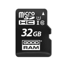 Tarjeta de Memoria Micro SD con Adaptador GoodRam M1AA-0320R12 Clase 10 UHS-I 100 Mb/s Negro 32 GB