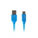 Cable USB A a USB C Lanberg CA-USBO-21CU-0005-BL Azul 50 cm 0,5 m