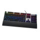Teclado Ibox AURORA K-4 Negro Negro/Plateado QWERTY