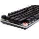 Teclado Ibox AURORA K-4 Negro Negro/Plateado QWERTY