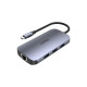 Hub USB Unitek D1071A Negro Plateado