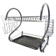 Draining Rack for Kitchen Sink Feel Maestro MR-1025-53 53 x 39 x 24 cm Black