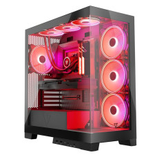 Caja Semitorre ATX Modecom Volcano SPACE APEX ARGB Negro