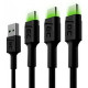 USB Cable Green Cell KABGCSET03 Black 2 m