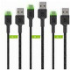 USB Cable Green Cell KABGCSET03 Black 2 m
