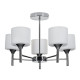 Lámpara de Techo Activejet AJE-MIRA 5P Blanco Plateado Metal 40 W 47,5 x 34 x 47,5 cm