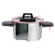 Casserole with Lid Feel Maestro MR-3530-6 Red Black Steel Stainless steel Plastic Ø 24 cm Ø 20 cm Ø 16 cm 1,5 L 5,8 L 3,2 L (6 P