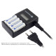 Cargador de Pilas EverActive NC450B Baterías x 4