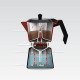 Cafetera Italiana Feel Maestro MR-1657-9 Negro Rojo Aluminio 450 ml 9 Tazas