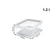 Food Preservation Container Rotho Rondo Cauma White Transparent 1,2 L