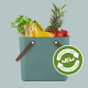 Recipiente contenedor Rotho Albula Classic Green Verde 25 L