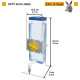 Comedero para Mascotas Ferplast Sippy 4676 Acero Inoxidable 600 ml Transparente Roedores