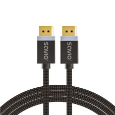 Cable DisplayPort Savio CL-166 Negro 2 m