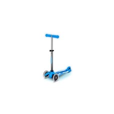 Patinete Scooter Micro Deluxe Glow LED Plus Verde Gris Turquesa Plateado