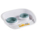 Dog Feeder Kerbl White Black Ceramic