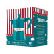 Cafetera Italiana Bialetti Moka Express Winter Wonderland Turquesa Plateado Aluminio 3 Tazas
