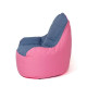 Pouffe GO GIFT Grey Oxford tejido antidesgarros