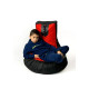 Pouffe GO GIFT Black Red Oxford Boxing gloves