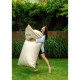 Pouffe GO GIFT Beige Oxford tejido antidesgarros