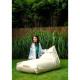 Pouffe GO GIFT Beige Oxford tejido antidesgarros