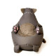 Puff GO GIFT Bronce Oxford Gato 105 x 80 cm