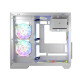 Caja Semitorre ATX Modecom Volcano Panorama APEX ARGB Blanco