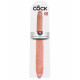 Consolador de Doble Penetración Pipedream King Cock Natural
