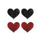 Nipple shield Peekaboo Black One size Hearts