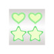 Nipple shield Peekaboo Green One size Hearts Stars