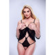 Body Baci Lingerie Peek-a-boo Negro S/M