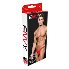 Tanga Lowrise Envy Zip Rojo S/M