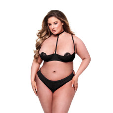 Underwear Set Baci Lingerie Quarter Black 2 Pieces (Queen size)