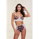 Lace Underwear Set Baci Lingerie Floral & Lace Grey (S/M)