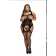 Bodystocking Con Tirantes Talla Grande Baci Lingerie 00421 (XL)