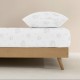 Fitted bottom sheet Peppa Pig White Grey 90 x 200 cm 100% cotton