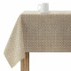Stain-proof resined tablecloth Belum Plumeti White 140 x 140 cm