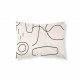Funda de almohada Decolores Liso Burdeos 45 x 110 cm