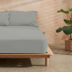 Fitted bottom sheet Decolores Liso Steel 90 x 200 cm Smooth