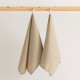 Kitchen Cloth Belum Taupe Linen 45 x 70 cm 2 Units