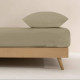 Fitted bottom sheet Decolores Liso Brown 180 x 200 cm