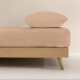 Fitted bottom sheet Decolores Liso Pink 140 x 200 cm