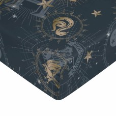 Fitted sheet Harry Potter Blue Golden 160 x 200 cm