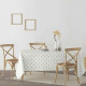 Stain-proof resined tablecloth Belum Snowflakes Gold 250 x 140 cm