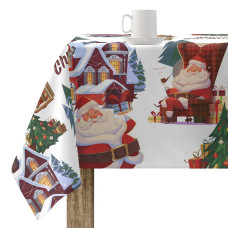 Stain-proof resined tablecloth Belum Papa Noel 140 x 140 cm