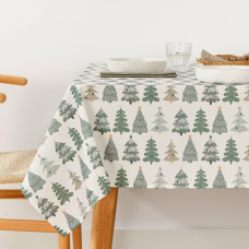 Stain-proof resined tablecloth Belum Merry Christmas 140 x 140 cm