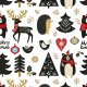 Stain-proof resined tablecloth Belum Merry Christmas 200 x 140 cm