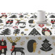 Stain-proof resined tablecloth Belum Merry Christmas 200 x 140 cm