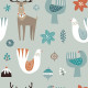 Stain-proof resined tablecloth Belum Merry Christmas 140 x 140 cm