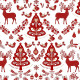 Stain-proof resined tablecloth Belum Merry Christmas 140 x 140 cm