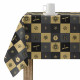 Stain-proof resined tablecloth Harry Potter Hogwarts Christmas 200 x 140 cm